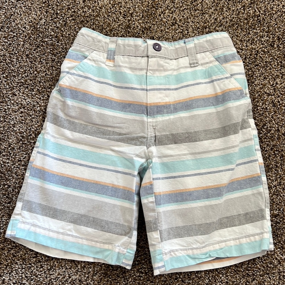 Buzz Cuts by J Crew boys shorts Sz 5/6 striped 100% cotton